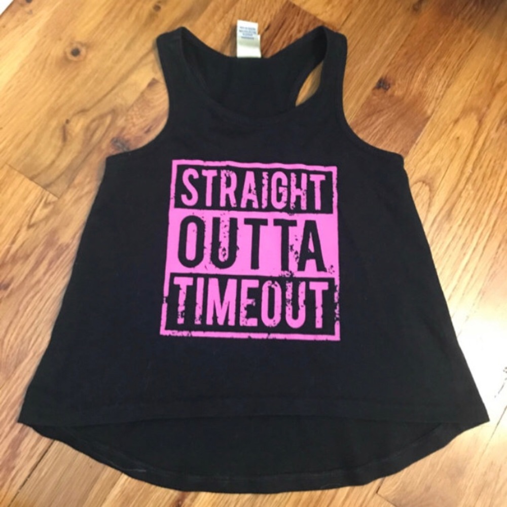Toddler girls straight outta timeout tank